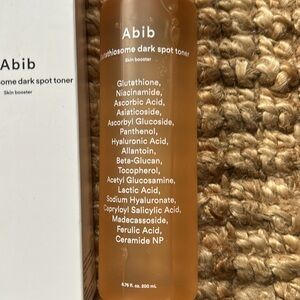 Abib Korean skin care dark spot toner and skin booster 6.76 fl oz bottle